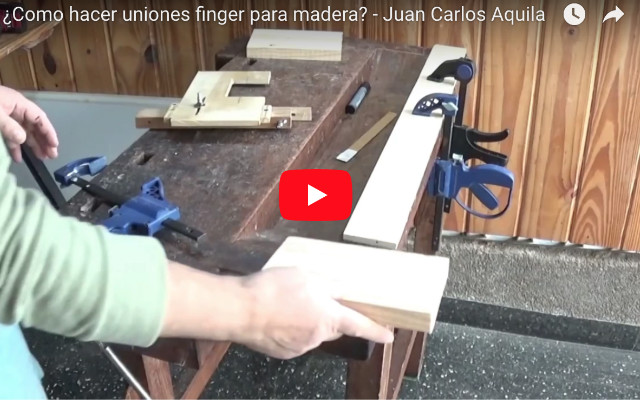 Uniones finger para madera