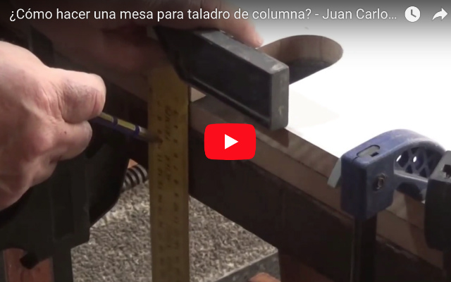 Cómo hacer una mesa para taladro de columna
