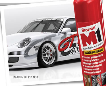 Starrett Junto al equipo Porsche