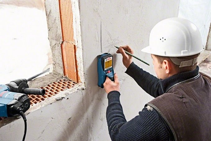  Detector de escáner de pared - Detector de pared mejorado 6 en  1, sensor electrónico de madera, buscador de vigas para paneles de yeso,  tubería de viga, cables de CA vivos