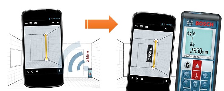 Dimensionar objeto digital GLM 50 C