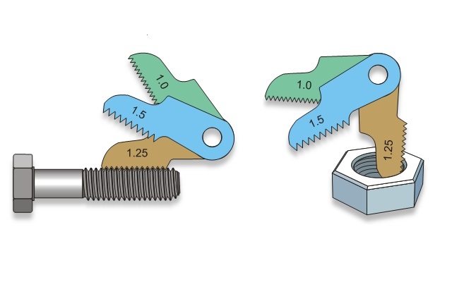 Tuerca Perno Tornillo Calibrador De Medición Longitud Tuerca Perno Tornillo Calibrador De Medición Longitud