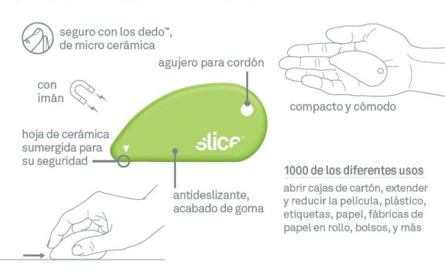 Cutter de seguridad con hoja de cerámica (SLICE-00200)