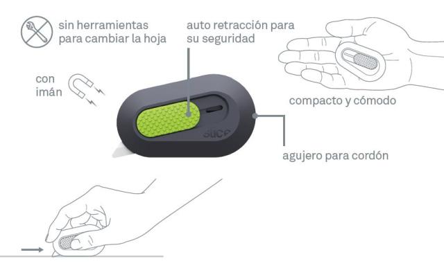 Mini cutter de Seguridad Auto-Retráctil (SLICE-10514)