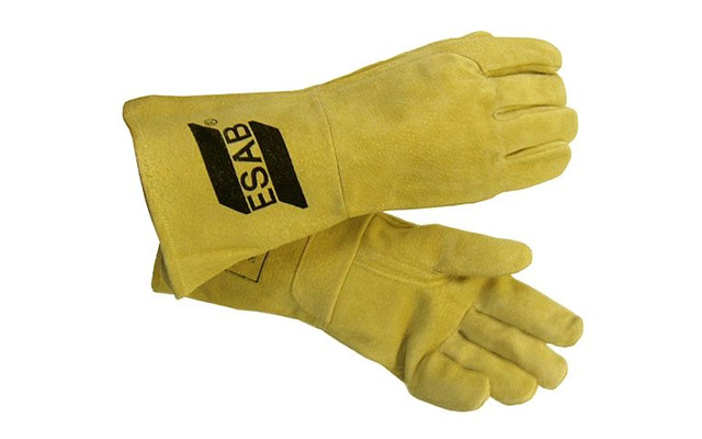 Guantes de descarne, utilizados en soldadura.