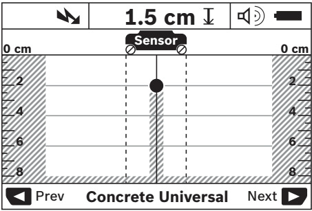 Detección de cables que portan corriente - escáner de pared