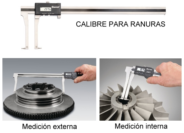 Calibre para ranuras