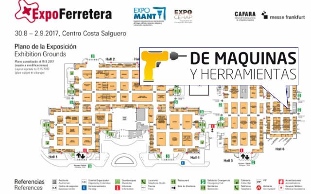 DeMáquinas en ExpoFerretera 2017 Buenos Aires - Plano