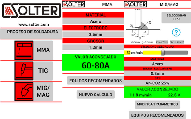 App para herramientas - Soldadura