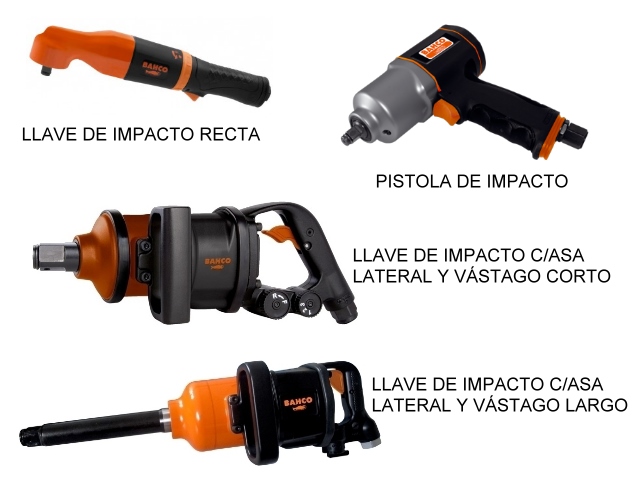 Llave de impacto neumática 