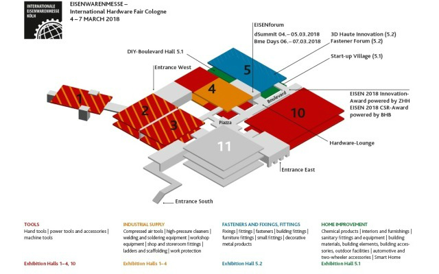 INTERNATIONAL HARDWARE FAIR 2018 - Mapa