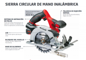 Review: Sierra Circular Einhell TE-CS 18 Li + Starter KIT Power X-Change |  De Máquinas y Herramientas