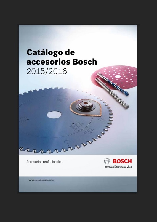 Catálogo de accesorios Bosch 2015-2016