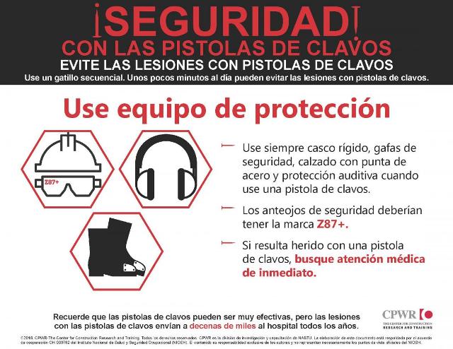 Descarga: Guía de seguridad con las pistolas de clavos, Prevencionar  México