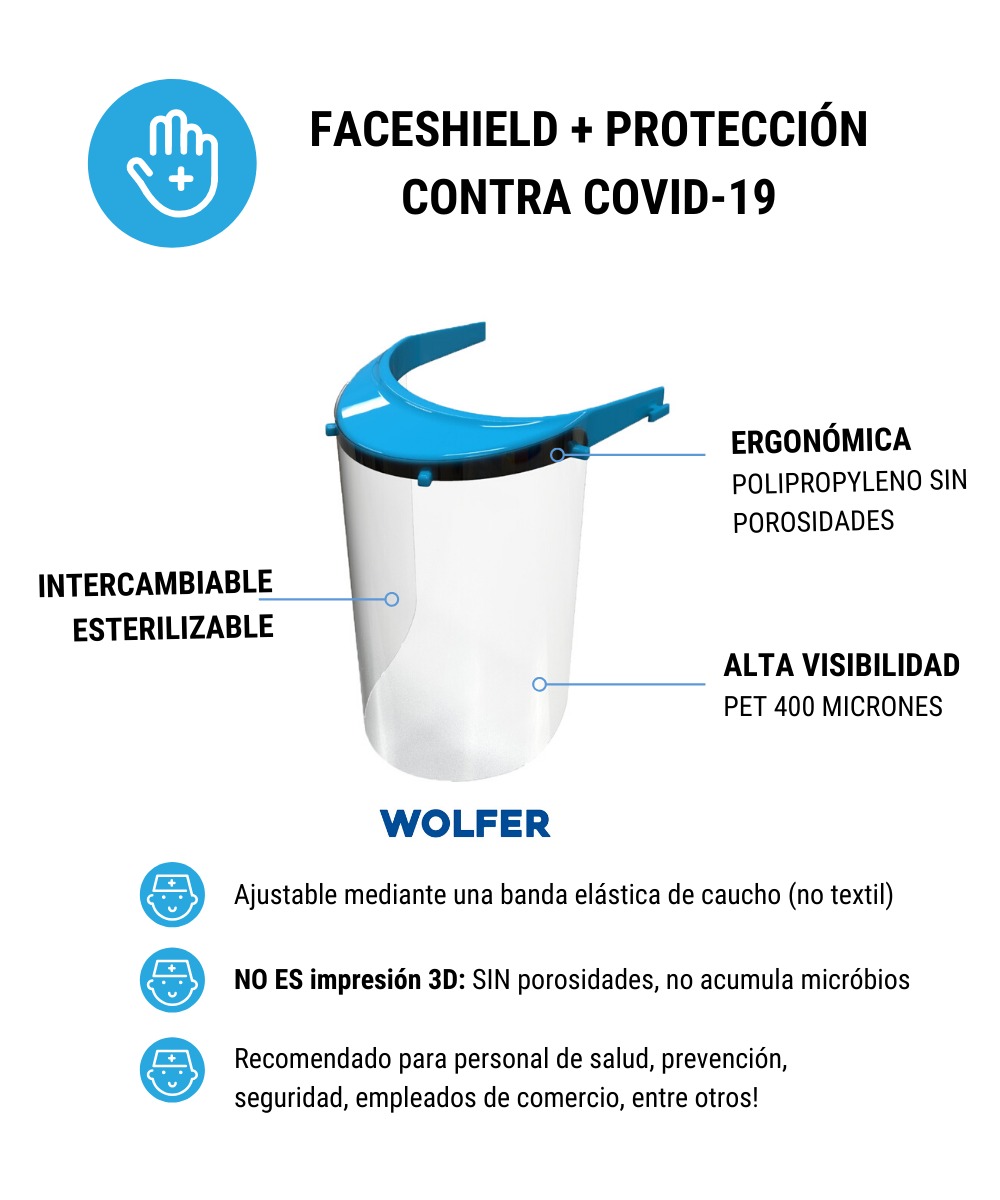 Máscara Protector Facial para uso profesional